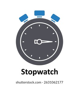 Stopwatch Vector icon which can easily modify or edit 