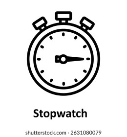 Stopwatch Vector icon which can easily modify or edit 
