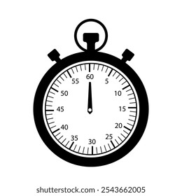 Stopwatch vector icons on a white background