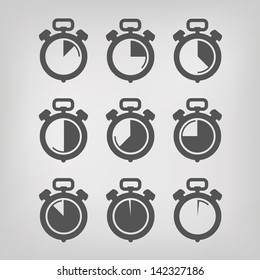 Stopwatch. Vector illustration