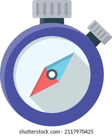 cronómetro Ilustración vectorial sobre un fondo transparente.Símbolos de calidad superior.Icono plano de línea vectorial para el diseño de conceptos y gráficos.
