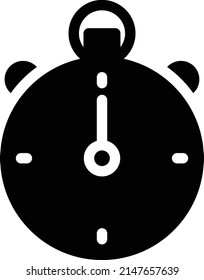 stopwatch Vector illustration on a transparent background. Premium quality symbols. Glyphs  vector icon for concept and graphic design.