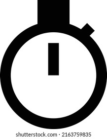 Ilustración de Stopwatch Vector en un fondo transparente.Símbolos de calidad premium.Icono de vector glifos para concepto y diseño gráfico.