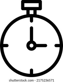 Stopwatch Vector illustration on a transparent background.Premium quality symmbols.Stroke vector icon for concept and graphic design.