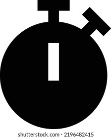 Ilustración de Stopwatch Vector en un fondo transparente.Símbolos de calidad premium.Icono de vector glifos para concepto y diseño gráfico.