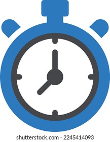 stopwatch Vector illustration on a transparent background. Premium quality symmbols. Glyphs vector icons for concept and graphic design. 
