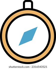 stopwatch Vector illustration on a transparent background. Premium quality symmbols. Line Color vector icons for concept and graphic design.