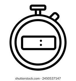 Stoppuhr Vektorgrafik Line Symbol Design