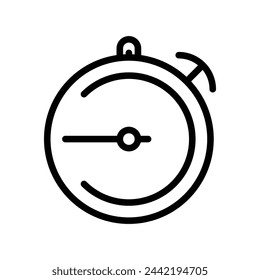 stopwatch vector line icon symbol