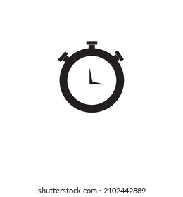 Stopwatch vector minimalist logo or clip art