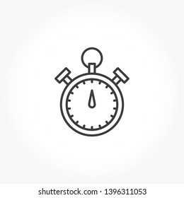 Stopwatch vector out line icon