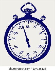 Stopwatch Vector sketch