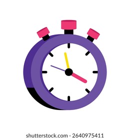 Stopwatch Vector style icon. Eps 10 file