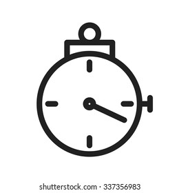 Stopwatch, watch, timer icon vector image. Can also be used for fitness and sports. Suitable for web apps, mobile apps and print media.