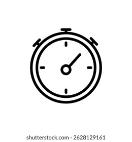 stopwatch wellness icon line style