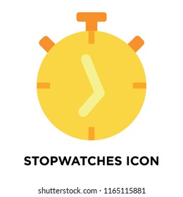 Stopwatches icon vector isolated on white background, Stopwatches transparent sign , delivery symbols