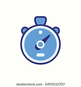 stopwatchicon, isolated blue icon theme seo