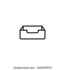 Storage, archive symbol vector icon