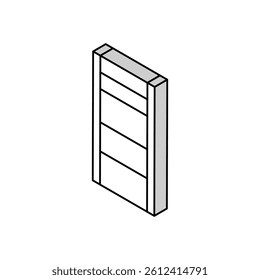 storage bathroom interior isometric icon vector. storage bathroom interior sign. isolated symbol illustration