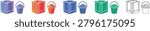 Storage Bin and Bucket Set for Construction vol 1204