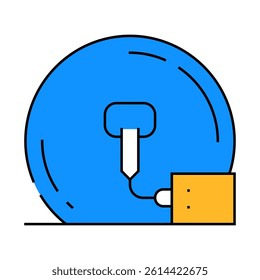 storage biogas line icon vector. storage biogas sign. isolated symbol illustration