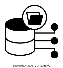 storage black icon vector illustration