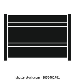 Storage book drawer icon. Simple illustration of storage book drawer vector icon for web design isolated on white background