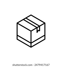 Storage Box Icon Ideal for Packaging and Shipping