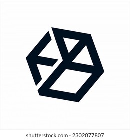 Storage box icon logo design with arrow sign.