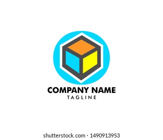 Storage Box Icon Vector Logo Template