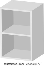 Storage box isolated vector illustration.
