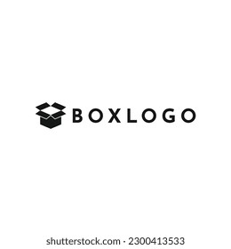 Plantilla de diseño de logotipo de caja de almacenamiento