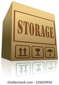 storage box storing spaces in garage lockers units or container with room and space for renting 