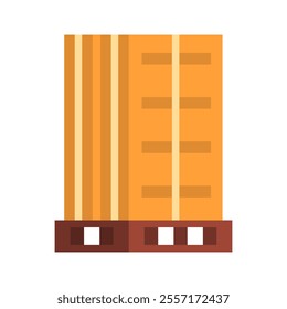 Storage Boxes Vector Illustration. Good for for Shipping and Transportation Design.