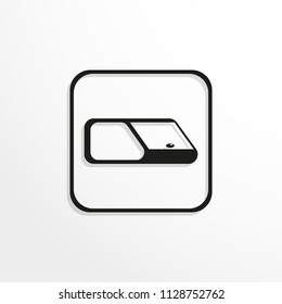 Storage for bread. Vector icon.