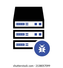 Storage Bug Icon Vectors Illustrations