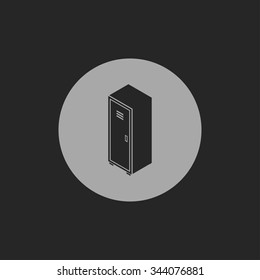 storage cabinet isometric 3d icon