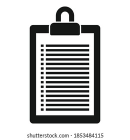 Icono de lista de tarjetas de almacenamiento. Ilustración simple del icono vectorial de la lista de tarjetas de almacenamiento para el diseño web aislado en fondo blanco