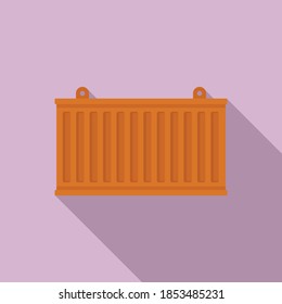Icono de la caja de carga de almacenamiento. Ilustración plana del icono vector de caja de carga de almacenamiento para el diseño web