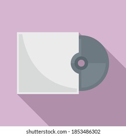 Storage cd disk icon. Flat illustration of storage cd disk vector icon for web design