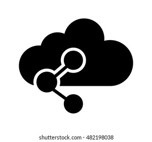 storage cloud and connectivity icon
