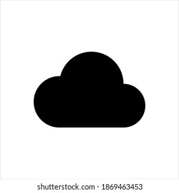 Storage cloud icon on white background