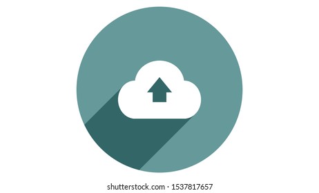 Storage cloud icon vector design. Simple stylish icons with shadow