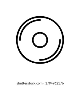 Storage, Compact Disk Icon Logo Vector Isolated. Computer and Hardware Icon Set. Editable Stroke and Pixel Perfect.