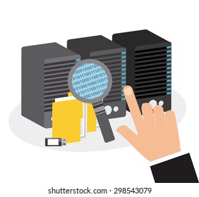 storage concept design, vector illustration eps10 graphic 