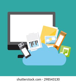 storage concept design, vector illustration eps10 graphic 