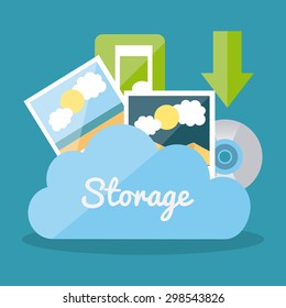 storage concept design, vector illustration eps10 graphic 