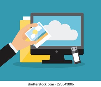 storage concept design, vector illustration eps10 graphic 