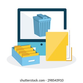 storage concept design, vector illustration eps10 graphic 