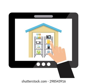 storage concept design, vector illustration eps10 graphic 